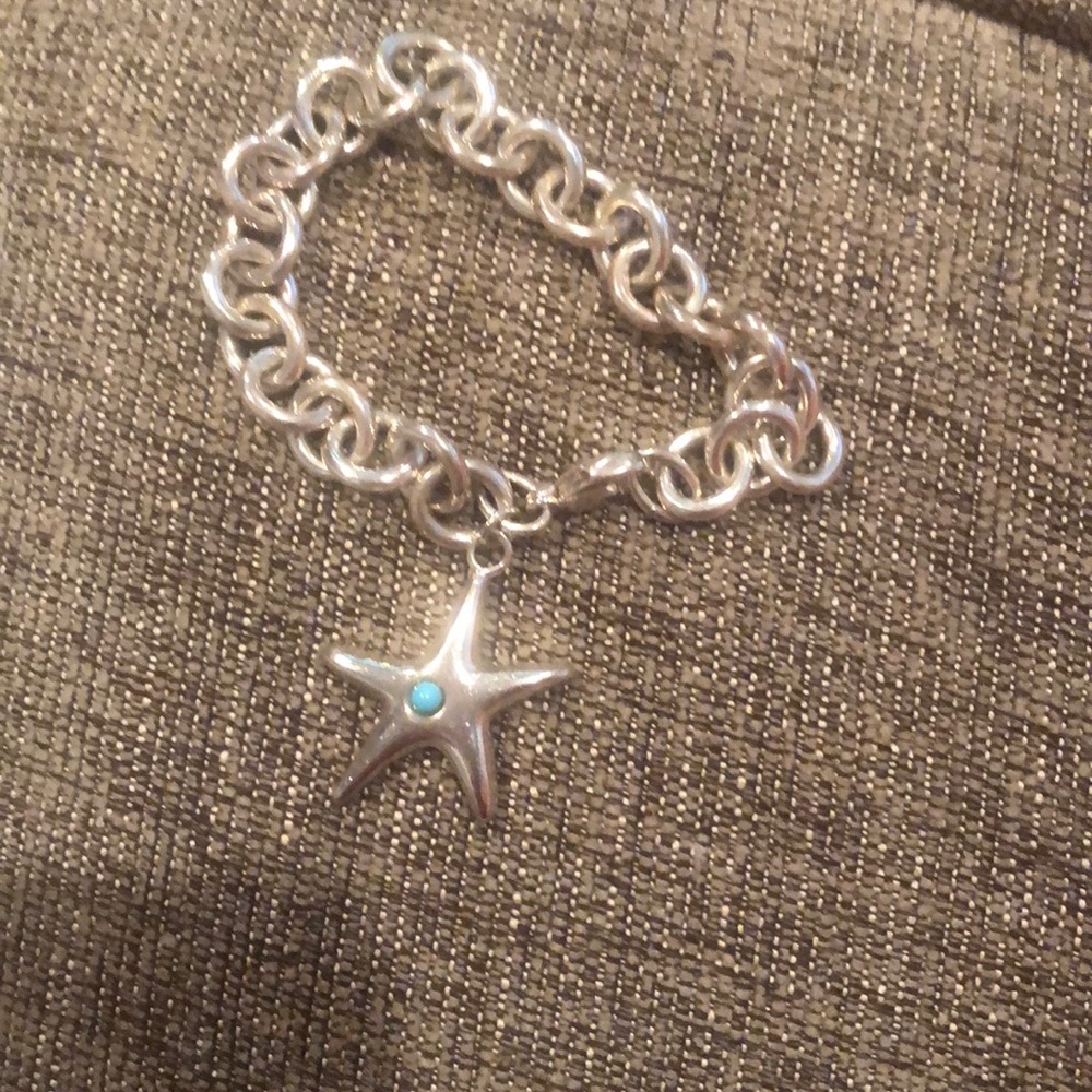Tiffany & Co starfish chain link bracelet